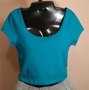 Turquoise crop top